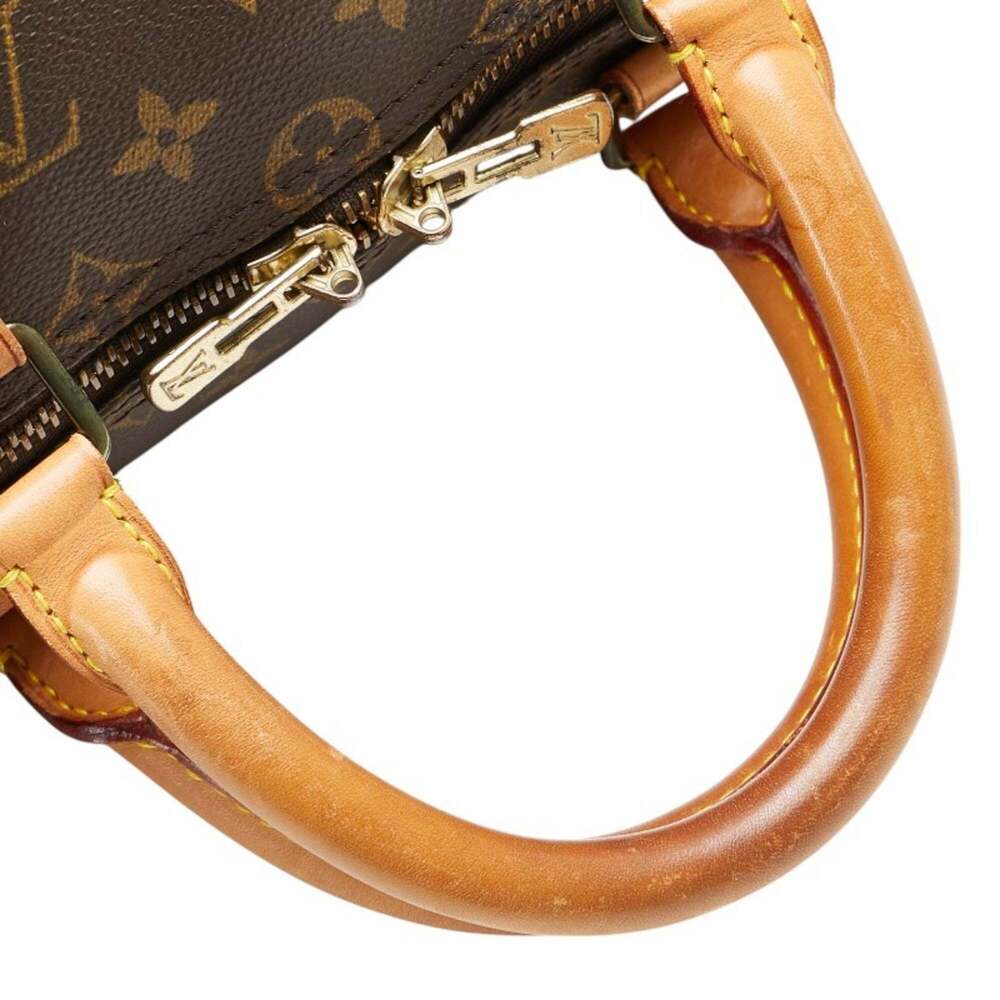 LOUIS VUITTON Authentic Brown Monogram Leather Keepall 50 Boston Bag - Picture 10 of 16